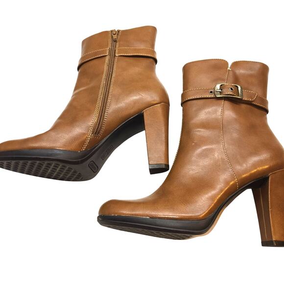 Aerology by Aerosoles Women's Shoes 7 brown Closed Toe Ankle Boots Booties - Picture 1 of 8
